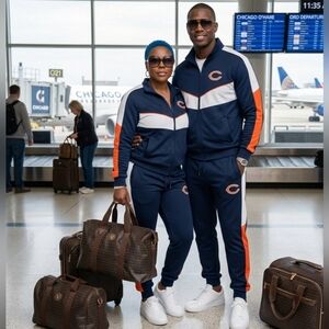 Mario Valentino Brown V-Pattern Medium Travel Bag UNISEX